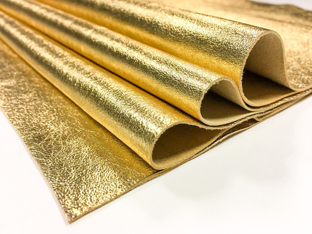 Metallic Gold Lambskin 0.7mm/1.75oz / PURE GOLD 569