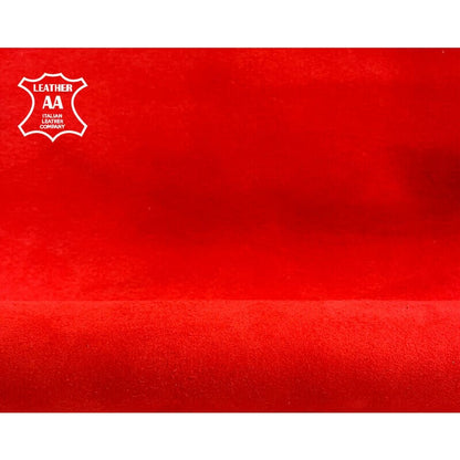 Bright Red Suede Lambskin 0.9mm/2.25oz / MOLTEN LAVA 1229