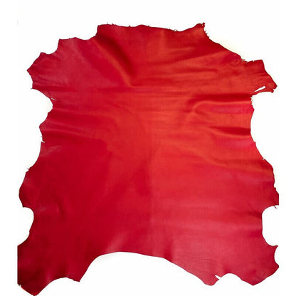 Bright Red Lambskin Leather 0.9mm/2.25oz / DOUBLE SIDED SALSA 1349
