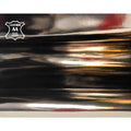 Shiny Metallic Dark Gold Lambskin Leather 0.8mm/2oz / DARK SILVER/GOLD 991