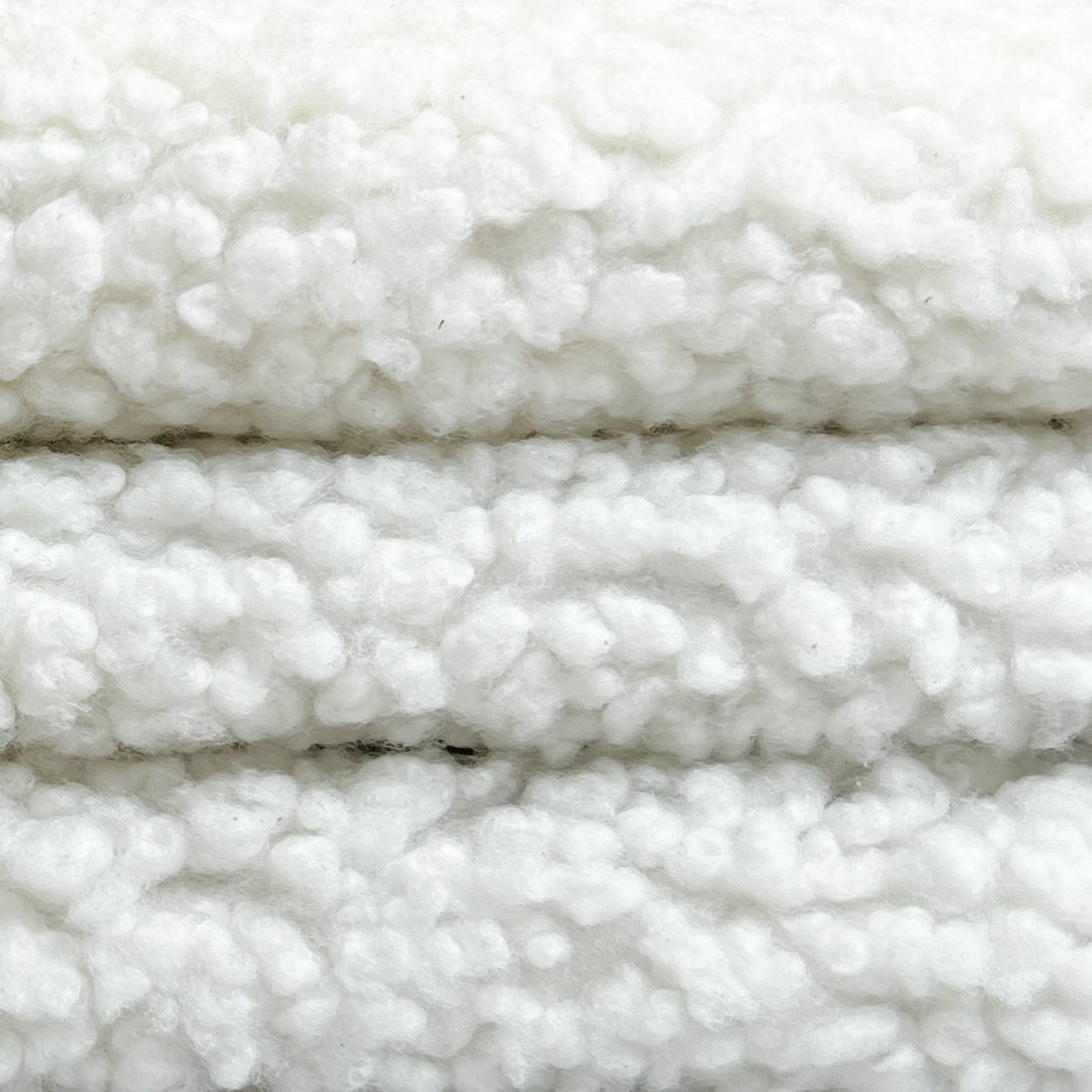 Pure White Lambskin Fur Hides Warm Fluffy Winter Fabric Black & White Shearling  1.7mm/ 4.25 oz / 1454