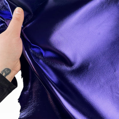 Metallic Violet Blue Lambskin Leather 0.8mm/2oz VIOLET C 1570