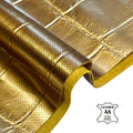 Limited Edition Gold Croco Lambskin Leather Sheet 1mm (2.5oz)