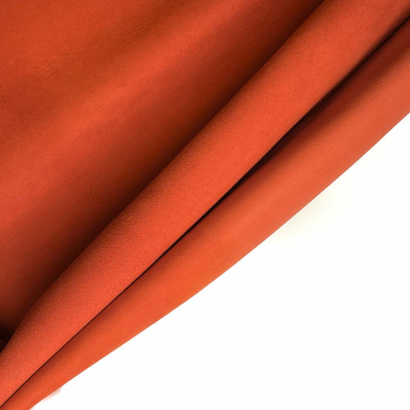Pumpkin Orange Suede Lambskin Leather 0.9mm//2.25oz Pureed Pumpkin 1054