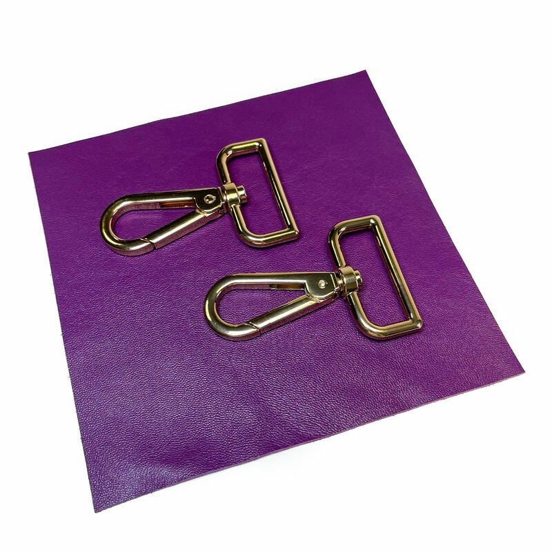 3 Color Option Italian Snap Hook Buckle // 2pcs // High Quality Large Hook Snap // Gold or Silver Color Option // 2x3 inches // 5x7,5 cm