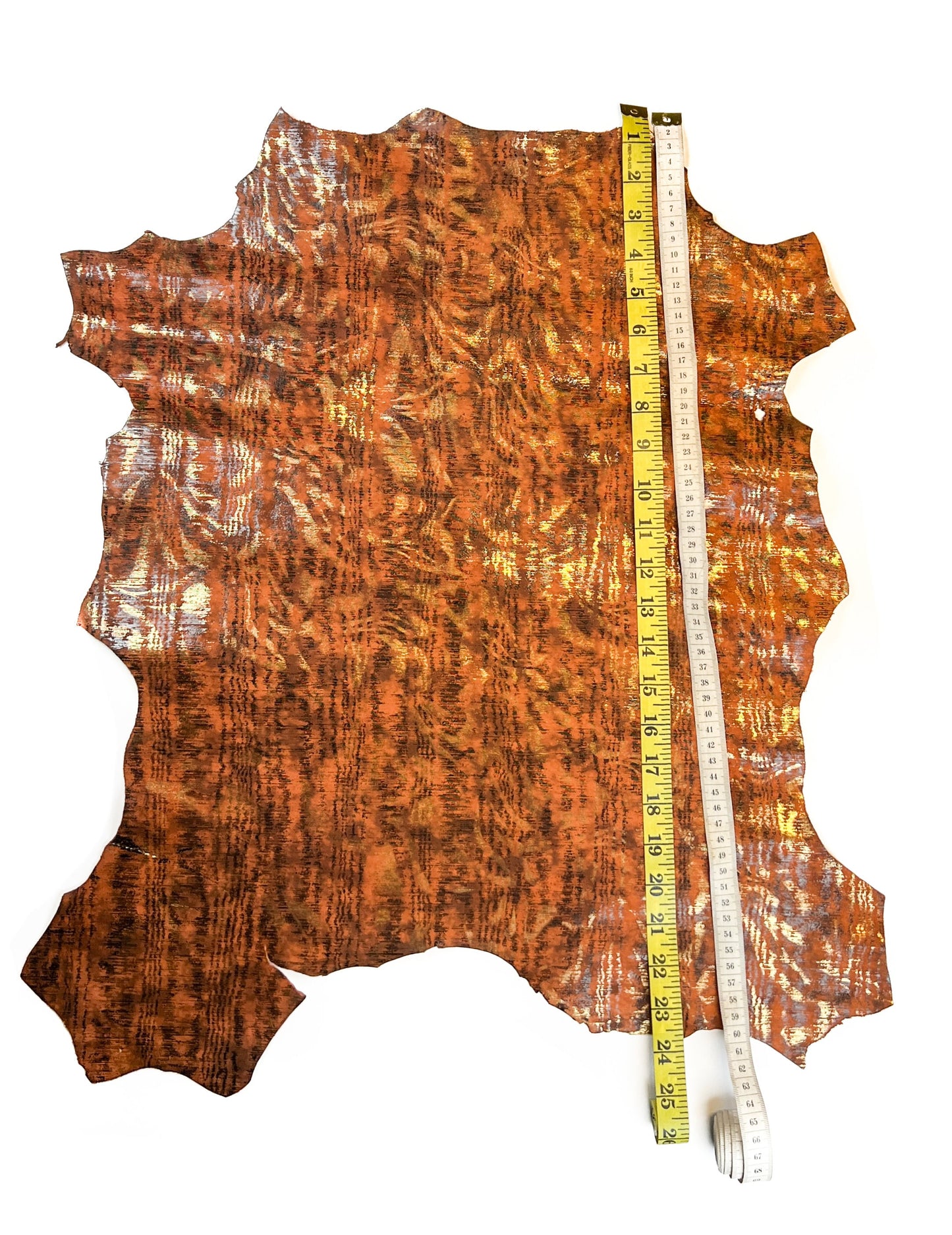 Orange Golden Bark Lambskin Leather 0.9-1.1mm // 2.25-2.75oz