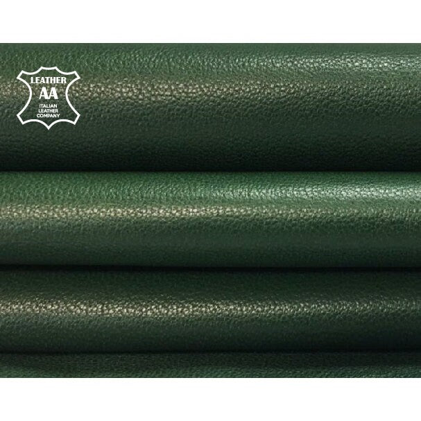 Soft Green Lambskin Hides DARK FOREST 453 / 0.9mm/2.25oz