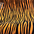 Orange Zebra Lambskin Suede With Zebra Print 0.8-1.2mm/2-3oz