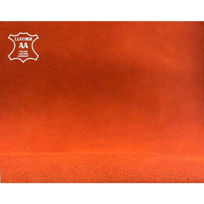 Pumpkin Orange Suede Lambskin Leather 0.9mm//2.25oz Pureed Pumpkin 1054