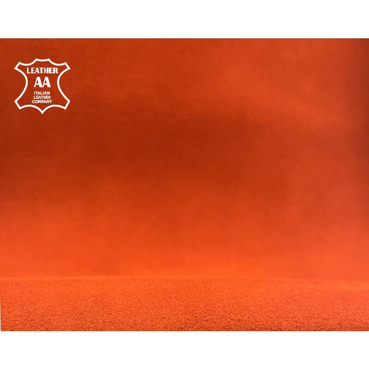 Pumpkin Orange Suede Lambskin Leather 0.9mm//2.25oz Pureed Pumpkin 1054