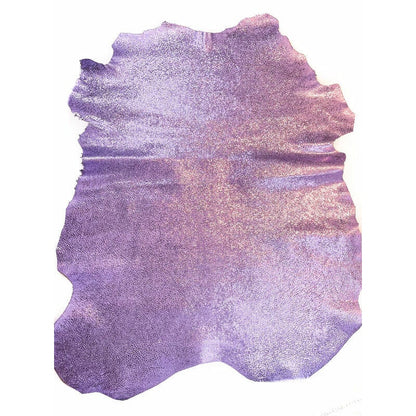 Purple Metallic Animal Print Lambskin 0.9-1.2mm/2.25-3oz / METALLIC LAVENDER MIX 1334