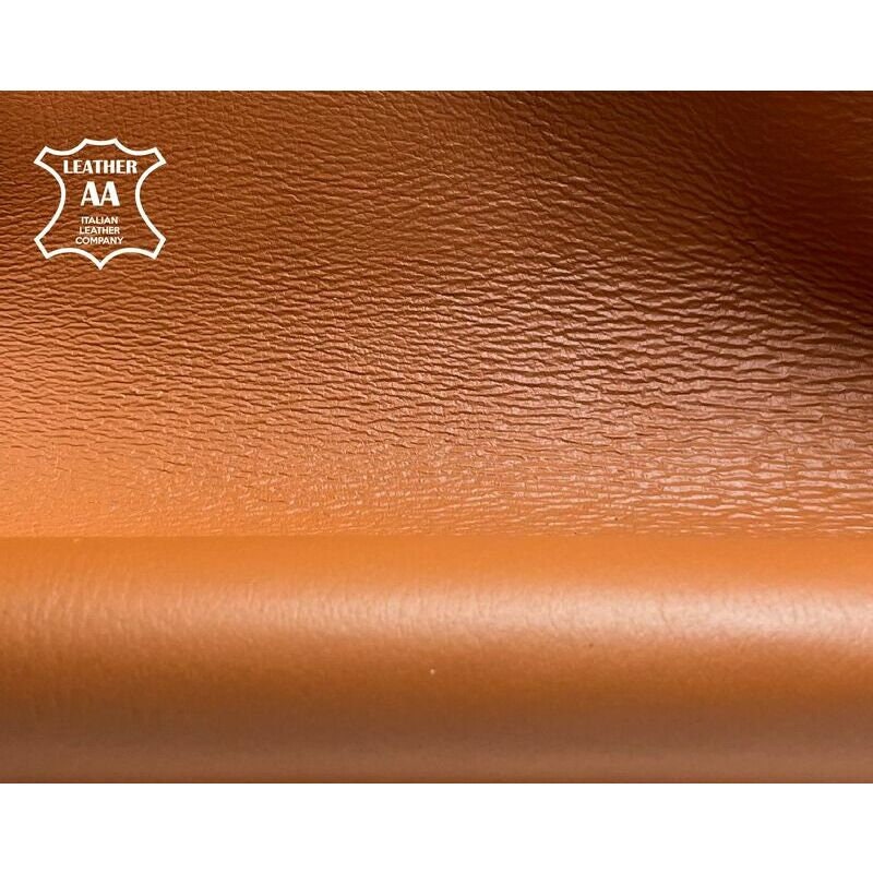 Brown Lambskin Leather 0.8mm/2oz /  DOUBLE SIDED AMBER, 1296