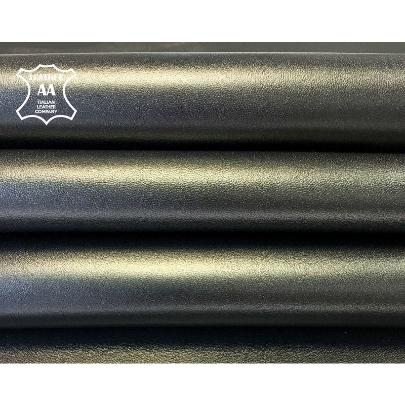 Black Metallic Silver Lambskin  0.9mm/2.25 oz /  BLACK SILVER 806