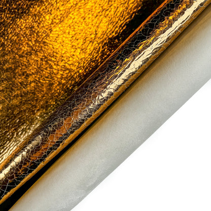 Shiny Cracked Gold Lambskin 0.8mm/2oz / CRACKED GOLD 572