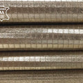 Light Gold Metallic Lambskin With Print 1.0mm/2.5oz / GOLD SQUARES 791