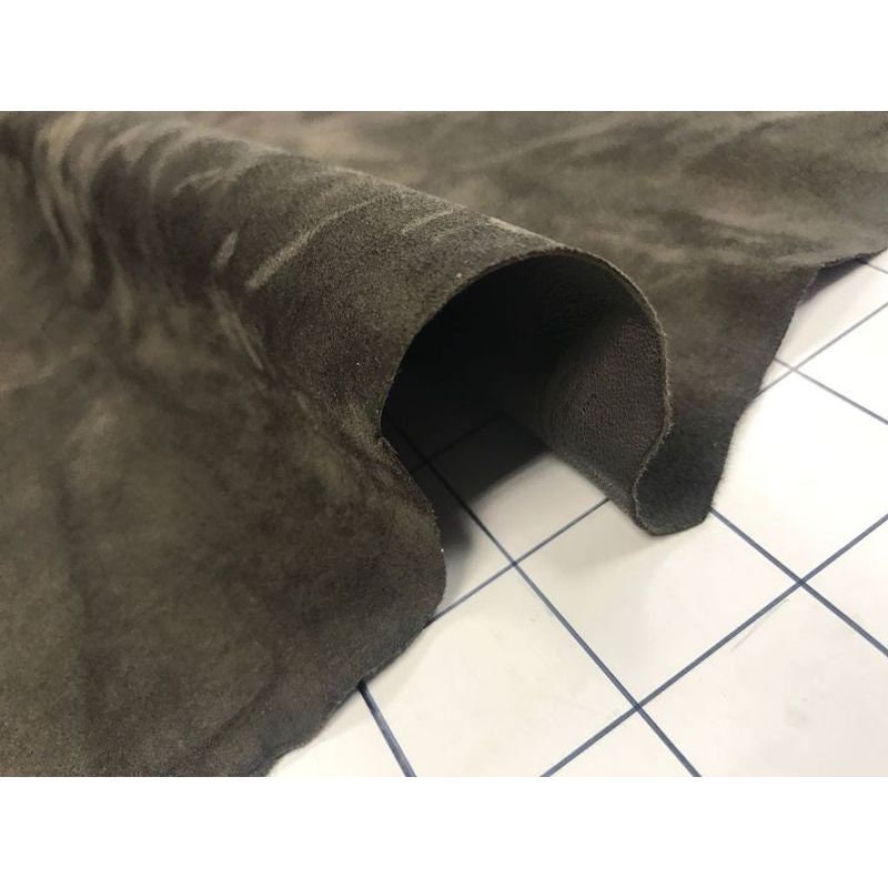 Gray - Brown Suede Lambskin 0.7mm/1.75oz WREN 341