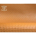 Embossed Light Caramel Brown Lambskin 0.7mm/1.75oz / WOVEN HAZEL 1357