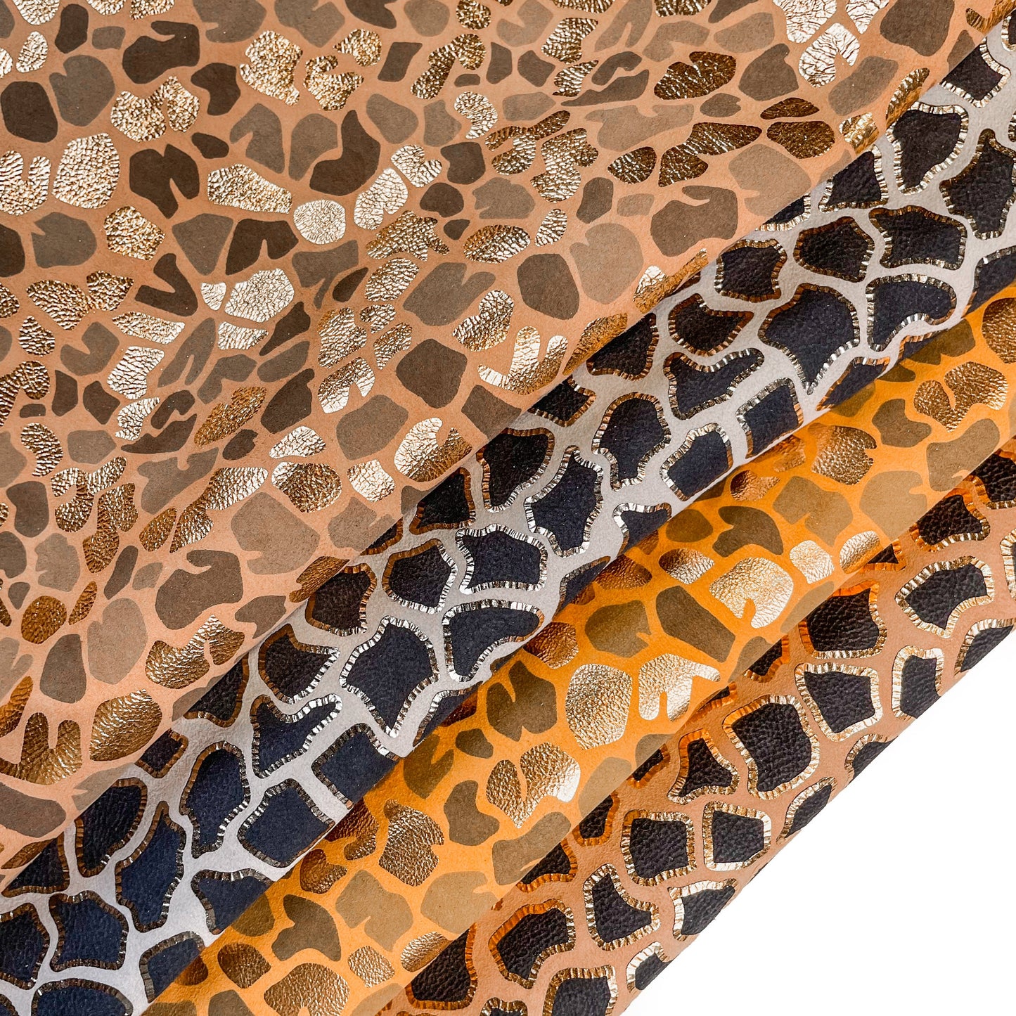 Soft Various Colors Leopard Print Lambskin 0.7 -1.0 mm/1.75-2.5oz / SPRING FLINTSTONES 1341