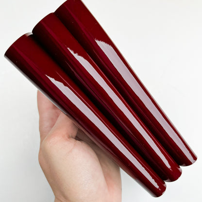 Dark Red Patent Lambskin Sheets RHUBAR PATENT 1403 / 0.6mm/1.5oz