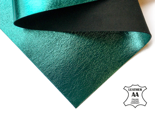 Emerald Metallic Lambskin Sheets 0.5mm/1.25oz / EMERALD GREEN 847