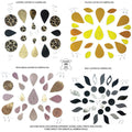 DIY Lambskin Leather Earring Kit / MIX Pack / 925 Silver Earring Hooks
