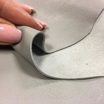 Gray Lambskin Leather  0.7mm/1.75oz / FLINT GRAY 698