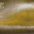 Green Pony Leather Natural Yellow Fur 0.7mm/ 1.75 oz / OLIVE PONY 1319