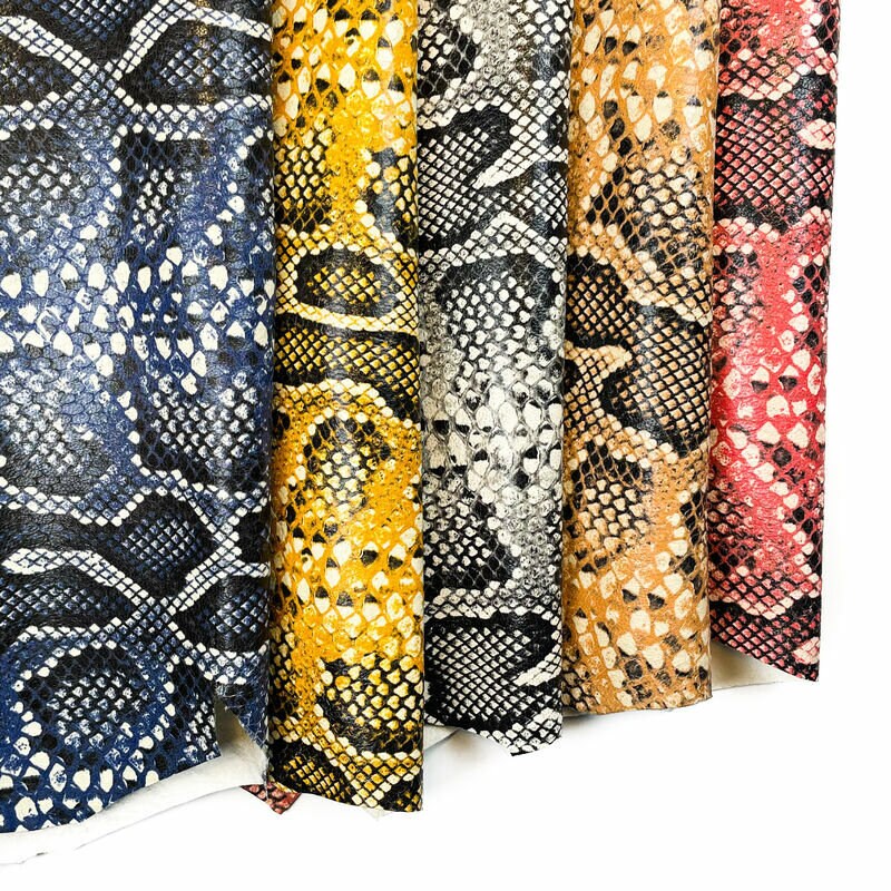 Rainbow Classic Color Lambskin with Snake Print 0.9mm/2.25oz / SNAKE MIX 1365