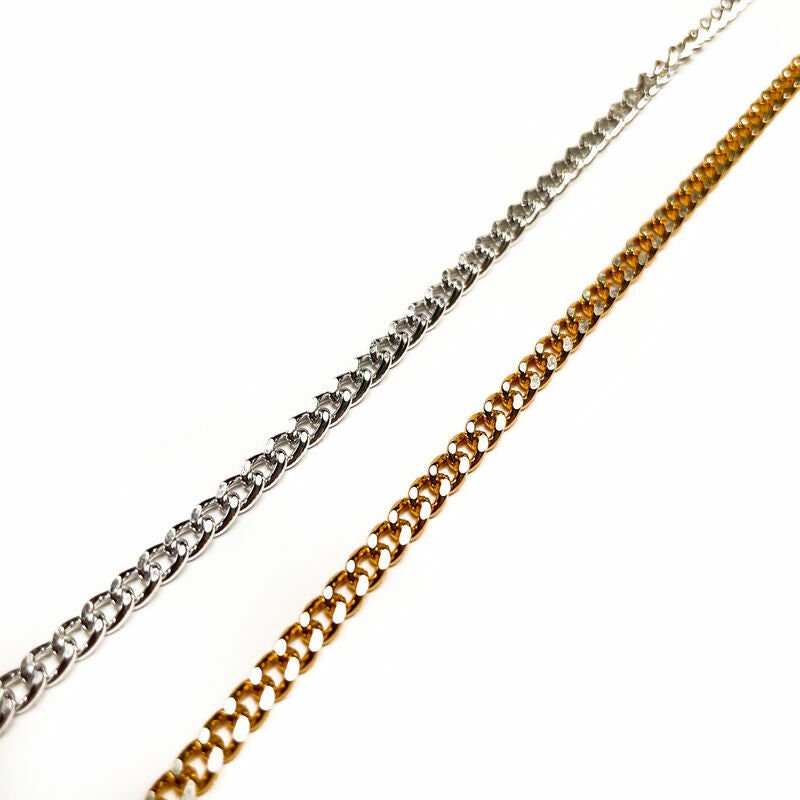 ONE Meter Tiny Chain for Accessories / Bracelet, Necklace, Ring, Earrings / Gold or Silver Color / Hardware for Craftsmans 0.4mm/ 1/8 inches