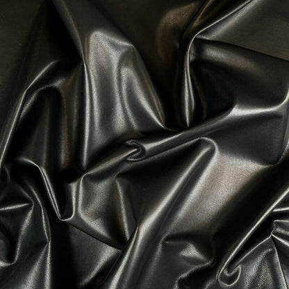 Black Thin Lambskin Leather 0.5mm/1.25oz / THIN BLACK 1201
