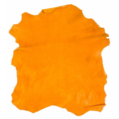 Warm Bright Orange Suede Lambskin 0.8mm/2oz / DARK CHEDDAR 1213
