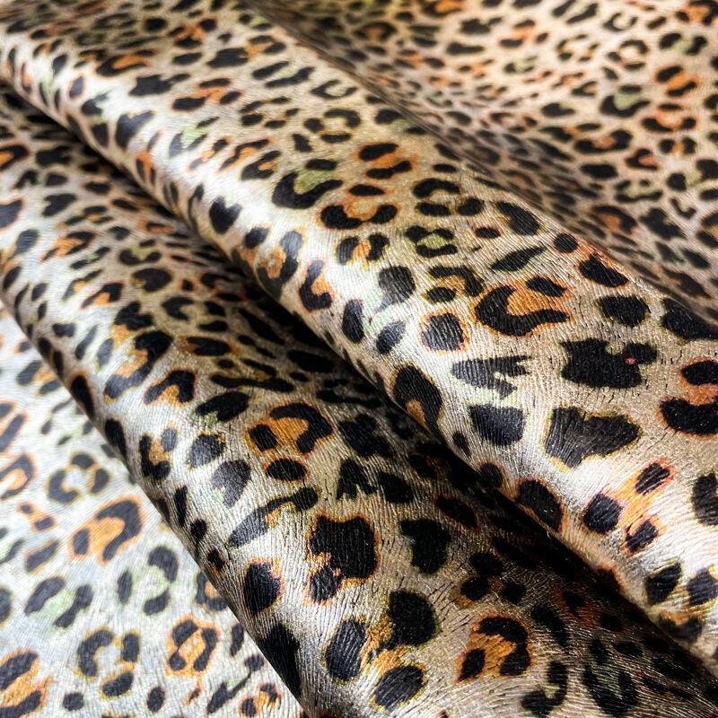 Metallic Leopard Print Lambskin 0.6mm/1.5oz / SPRING LEOPARD 1130