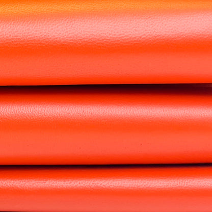 Bright Orange Lambskin Leather  0.9mm/2.25oz / ORANGE SATIN 570