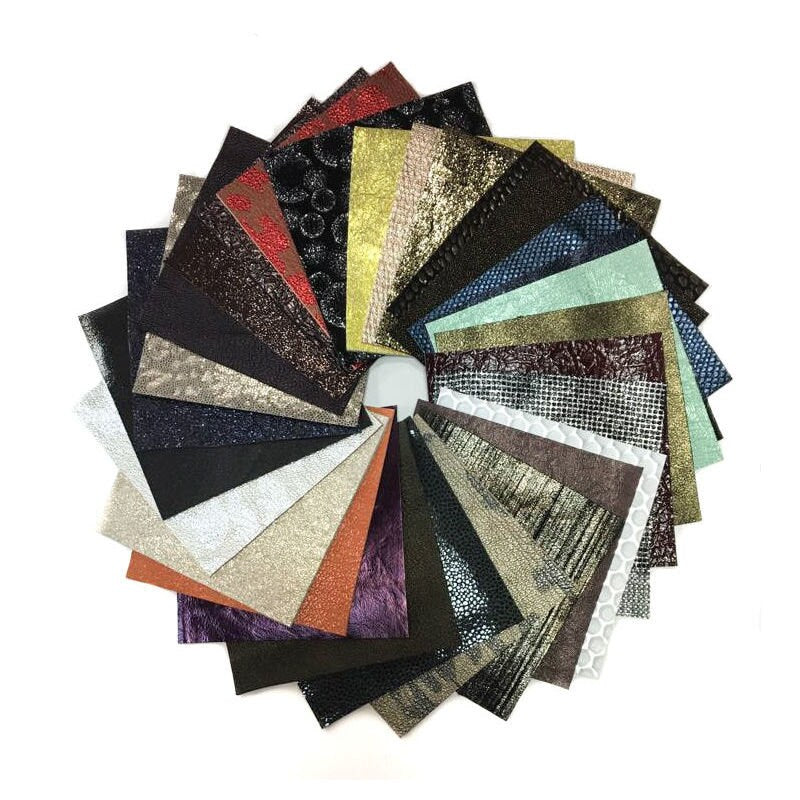 Surprise 6x6in Sheet Leather Set Colorful  6/12 pieces