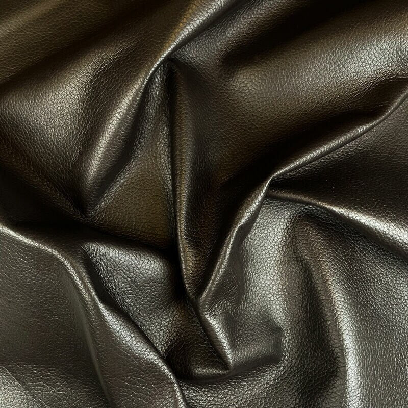 Dark Brown Lambskin Leather Pebbled Print 0.7mm/1.75oz COFFE BEAN 1160
