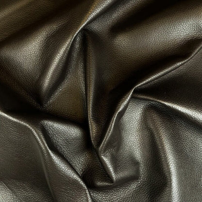 Dark Brown Lambskin Leather Pebbled Print 0.7mm/1.75oz COFFE BEAN 1160
