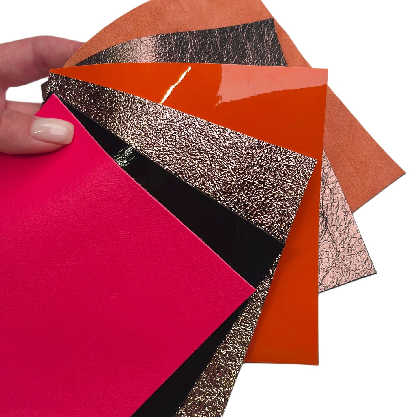 Lambskin Leather Sheets 5x5 Inch Set of 6 Pieces Of Mix Set 0.8-1.3mm//2-3.25oz