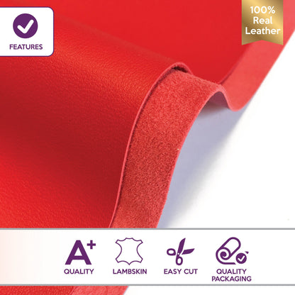 Red Leather Sheets 2oz/0.8mm / MARS RED 26