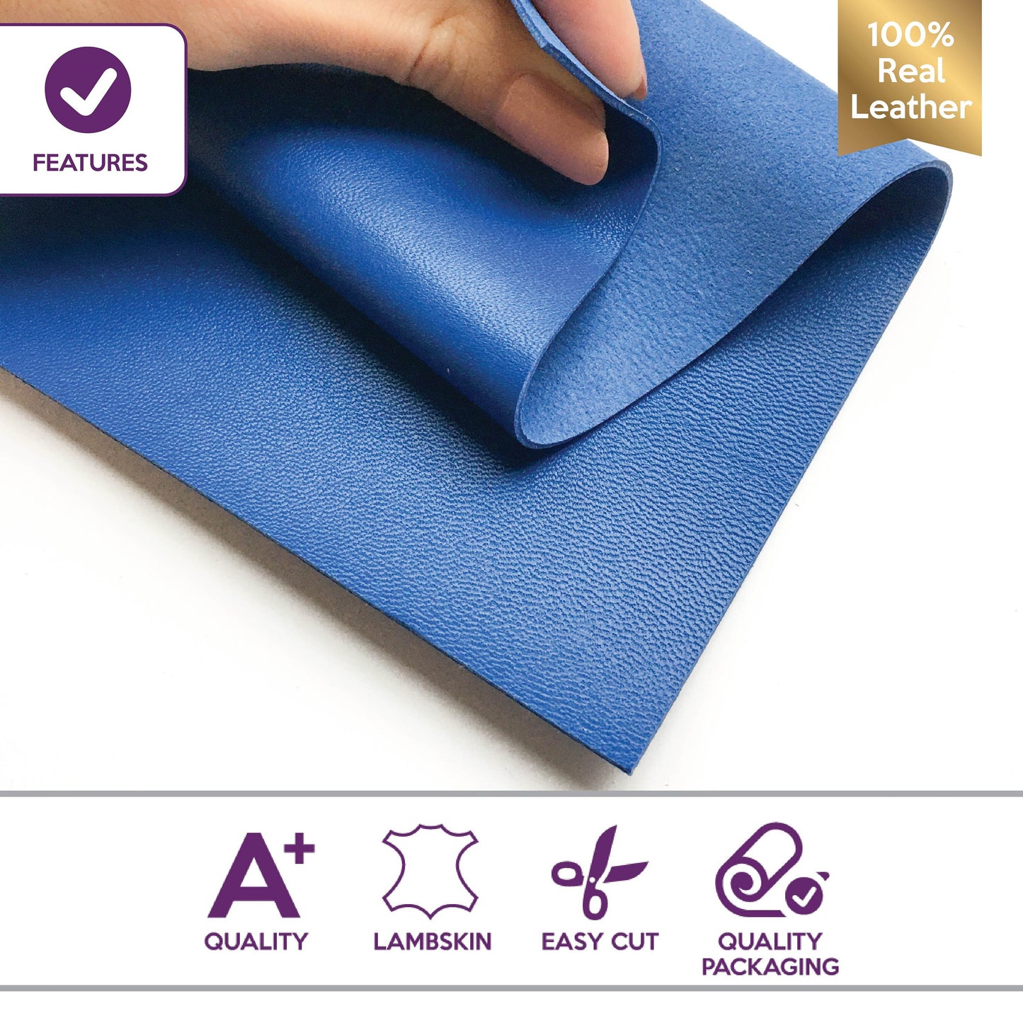 Blue Leather Sheet 2.5oz/1.0mm / LAPIS BLUE 767