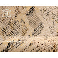 Beige Snakeskin Print Lambskin 0.9 mm/ 2.25 oz / BEACH SAND SNAKE 1372