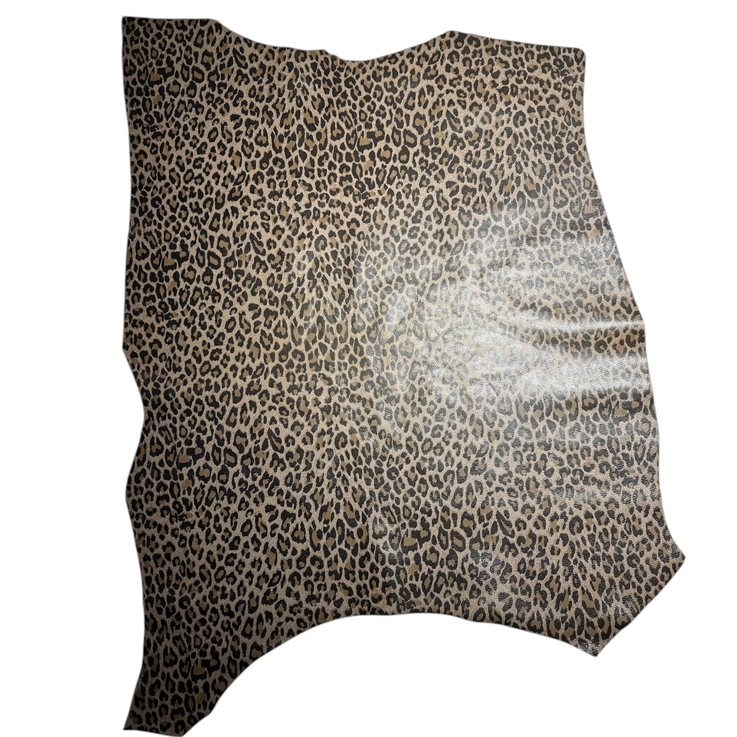 Leopard Print Leather With Pebbled Texture 0.7-0.8mm/1.75-2oz CHOCO LEOPARD 1558