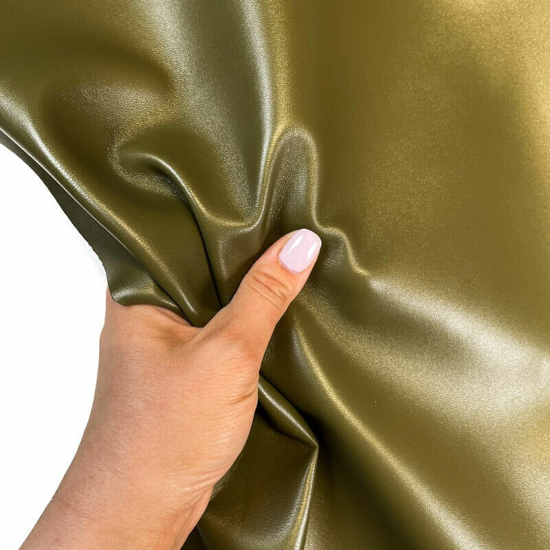 Moss Green Lambskin Leather 0.9mm2.25oz / MILITARY OLIVE 1327