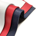 Three Pieces USA Flag Color Mix Red/Blue/White Leather Scraps 5x5in
