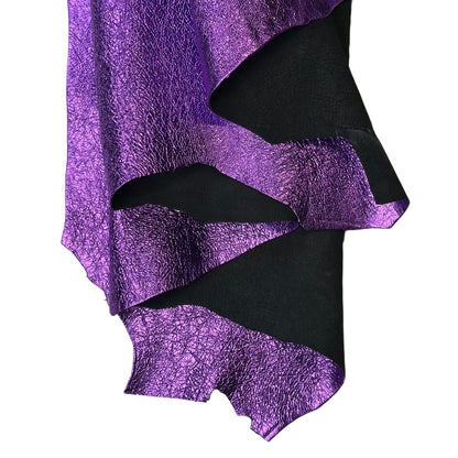 Metallic Violet Crunchy Lambskin Leather 1mm// 2.5oz CRUNCHY 1669