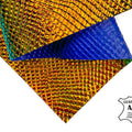 Dark Holographic Metallic Leather Sheets 0.6-0.9mm/1.5-2.25oz / DARK HOLO SNAKE 1378