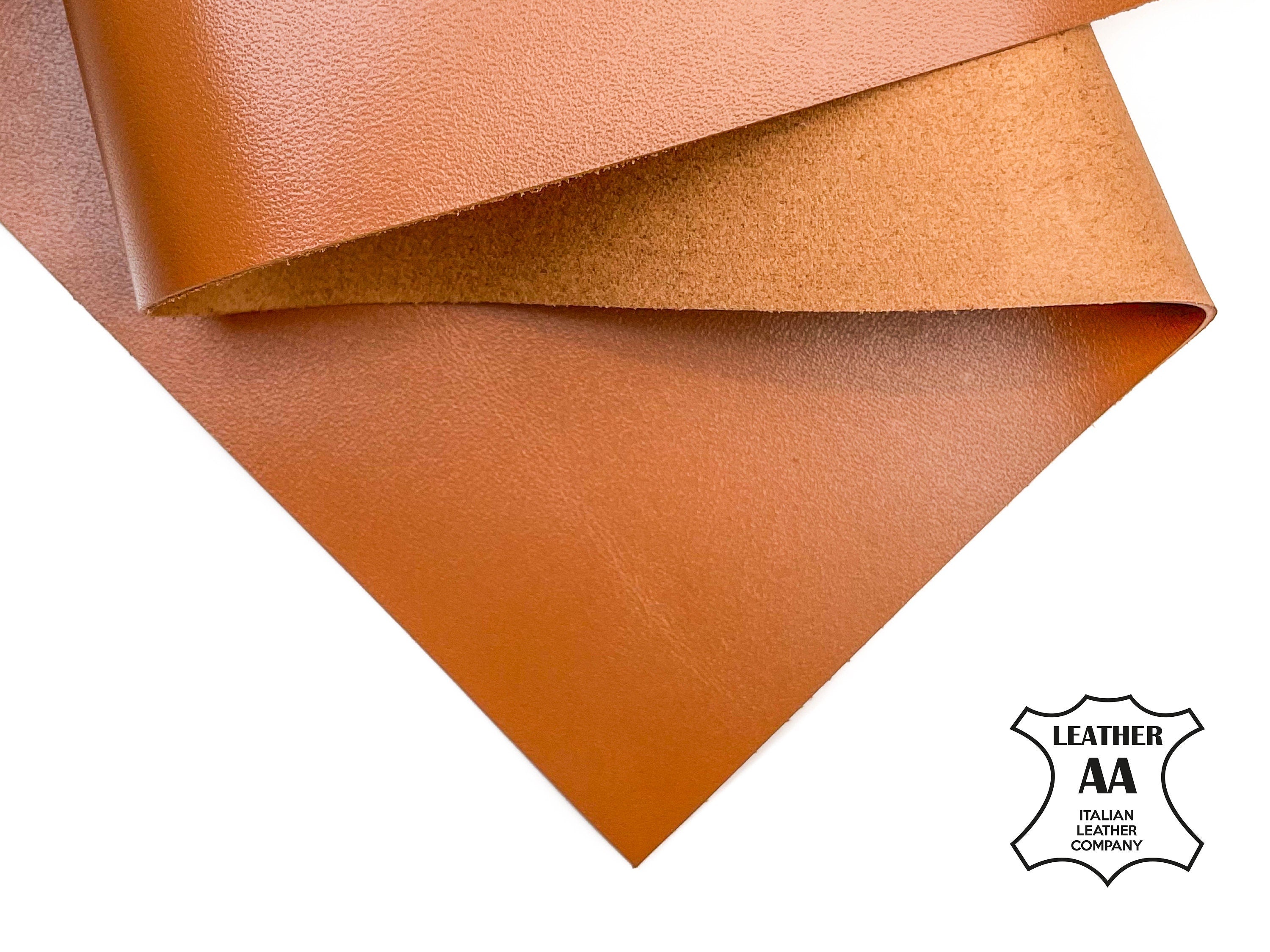 Brown Leather Calfskin Sheets 1.0mm/2.5oz / CARAMEL CAFE 1395