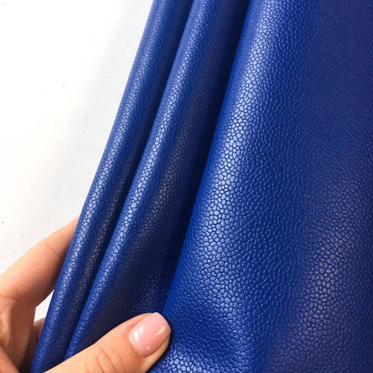 Dark Blue Pebbled Lambskin Leather 1.0mm/2.5oz/1.0mm / TEXTURED SODALITE 842