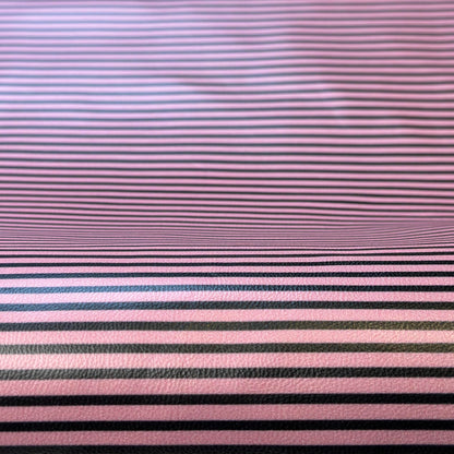 Pink Lambskin Leather With Black Lines 1.2mm//3oz PINK STRIPES 1631