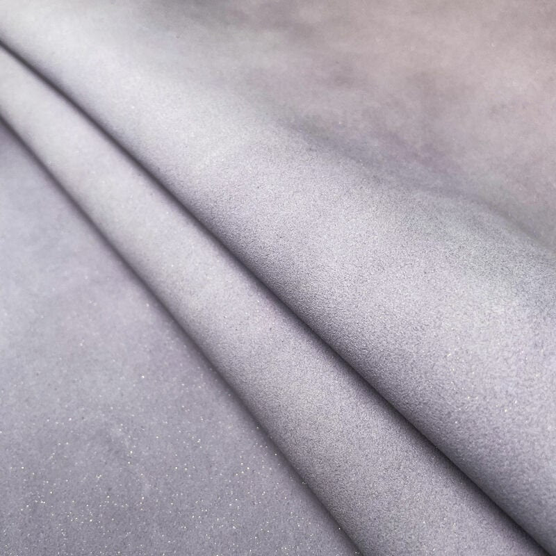 Viola Suede Lambskin With Shine All Over 1mm/2.5oz / SPARKLY LAVENDER 1134