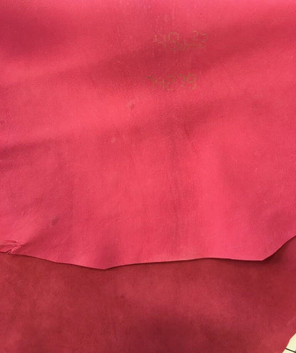 Red Suede Lambskin Thick 1.0mm/2.5oz / MINERAL RED 610